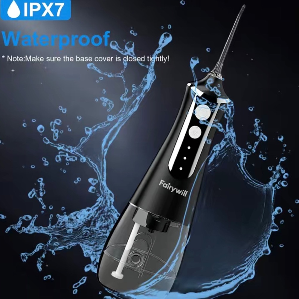 it’s a toothbrush and and it has a water squirter to clean your teeth!!